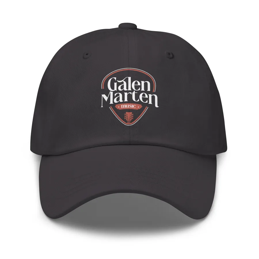 Guitar pick logo printed hat