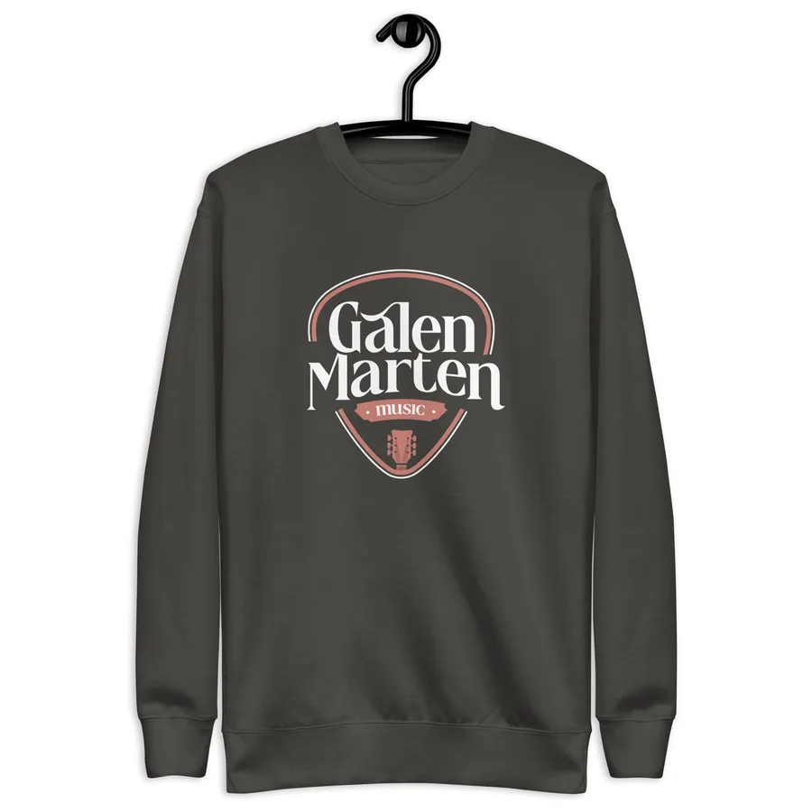 Guitar pick premium sweatshirt